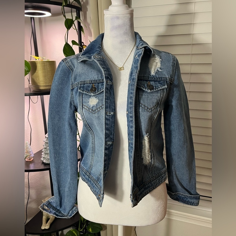 Highway Jeans Distressed Denim Jacket